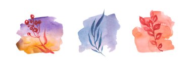 Yaratıcı canlı grunge suluboya arka planlar