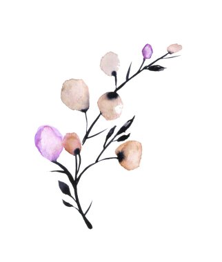 suluboya çiçekli çiçekli arka plan.