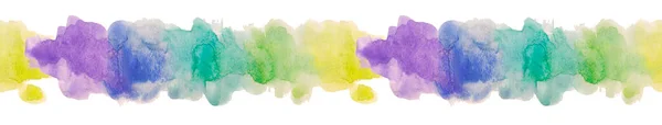 Fargerik Abstrakt Bakgrunn Med Akvareller Regnbueramme – stockfoto