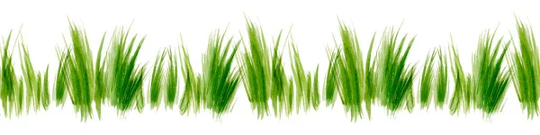 Nassen Aquarell Grün Nahtlose Muster Mit Farbe Verschwommenen Streifen Wiederholen — Stockfoto