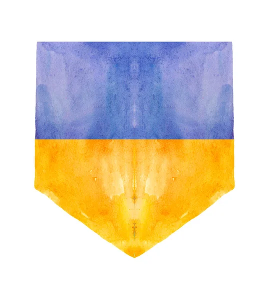 National Flag Ukraine Watercolor Background — стокове фото