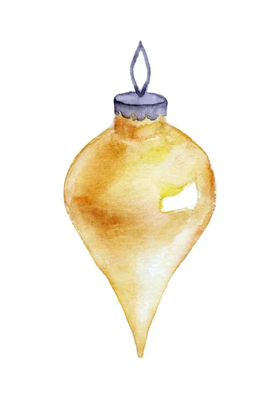 Watercolor Christmas Toy Element Raster Illustration — Photo