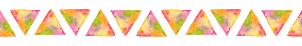 Seamless Pattern Hand Drawn Watercolor Triangles — Foto Stock