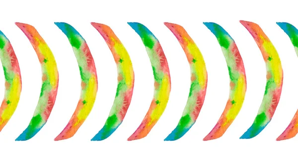Bracket Marks Rainbow Splash Paint — Zdjęcie stockowe