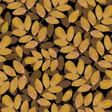 Colorful seamless floral pattern with leaves. Watercolor print in rustic vintage style, textile or wallpapers in provence style isolated on dark background.