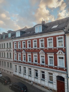 Almanya 'nın eski binalarında şafak vakti