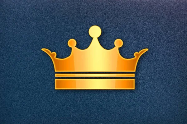 Król Lub Królowa Złota Korona Tle — Zdjęcie stockowe