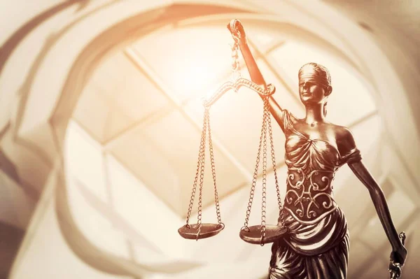 Symbolen Staty Justice Begreppet Legal Law Bakgrunden — Stockfoto