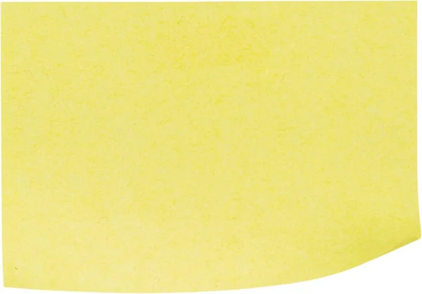 Žlutá Lepenková Textura Bílém Pozadí — Stock fotografie