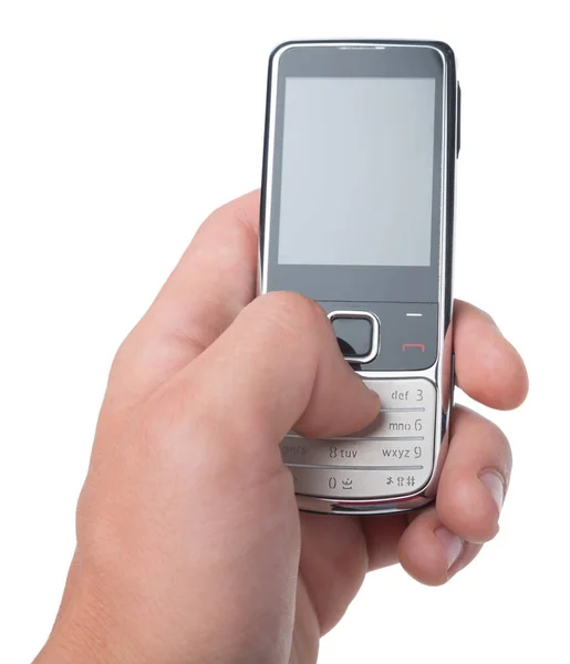 Holding Keyboard Based Mobile Phone — Stock Fotó