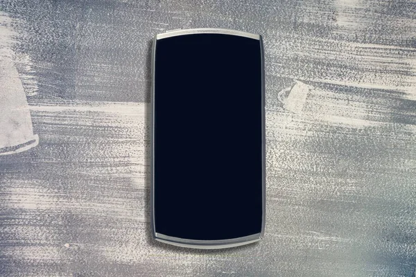 Régi Okostelefon Fekete Üres Képernyő Háttér — Stock Fotó