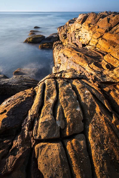 Patterns Rocks Coastline Bouddi National Park — Foto de Stock