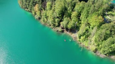 Hırvatistan Ulusal Parkı 'ndaki Plitvice Göllerinin Havadan Görünümü, Temiz Doğa
