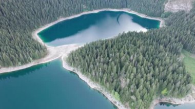 Karadağ 'da Kara Göl, Durmitor Park' ta Crno Jezero Dağı