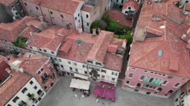 Tarihi Binalar ve Çan Kulesi ile Venedik Şehri, Skyline, İtalya
