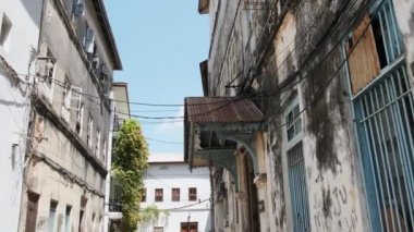 Afrikalı Çocuklar Doğu Afrika 'nın Kirli Kenar mahallelerinde, Taş Şehir, Zanzibar' da oynuyor