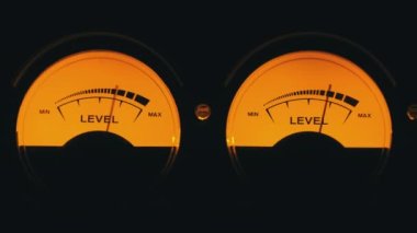 Klasik Stereo Biçiminde Ses Sinyali Seviyesinin İki Analog Ok Göstergesi