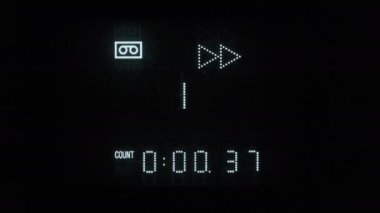 VCR Zaman Kodunda Hızlı İleri Karşı Sayıcı, VHS oynatıcı, Retro Led Göstergesi
