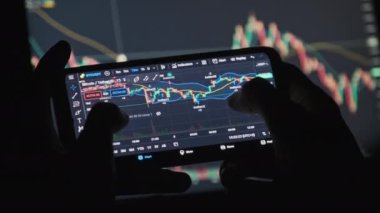 Smartphone içinde Kripto Para Çizelgesi