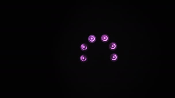 Cámara CCTV con luz infrarroja girada gira por la noche, visión nocturna — Vídeo de stock