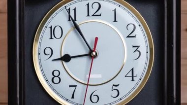 Klasik Saat Oku Zaman Çizelgesi Saat 9: 00 veya AM, Tam Zaman Dönüşü Elleri