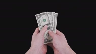 Erkek Eller Alfa Kanalı ile Bir Dolarlık Gagalar Göster