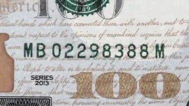 Seri numaraları değişen 100 Dolarlık fatura, Durma Hareketi, Kapatma
