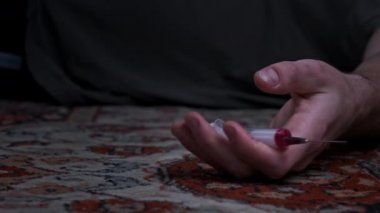 Şırınga Şırıngası Şırıngası Şırıngayla Yere Düştü