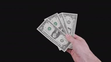 Erkek Eller Alfa Kanalı ile Bir Dolarlık Gagalar Göster