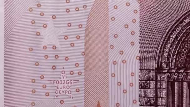 Euro Banknotes Stop Motion, Loopable, Animation, Close-Up — Stok video