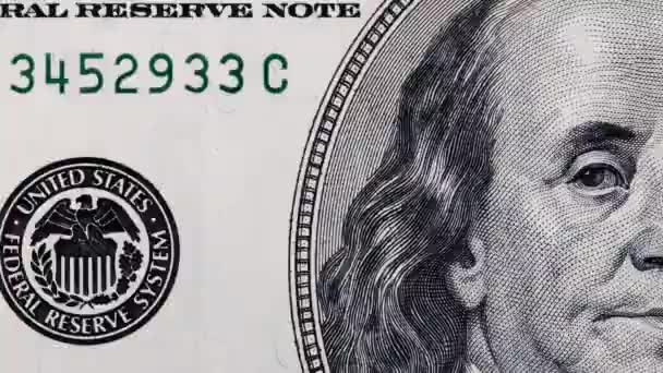 Des Fragments Dollars Américains Changent Dans Animation Papier Monnaie Diverses — Video