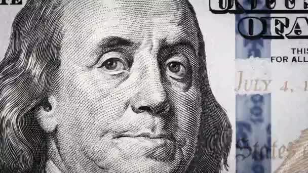 Des Fragments Dollars Américains Changent Dans Animation Papier Monnaie Diverses — Video