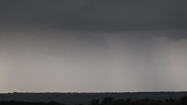 Blitze Blitzen Gewitterwolken Schwere Wolken Bringen Mehrere Blitze Und Gewitter — Stockvideo