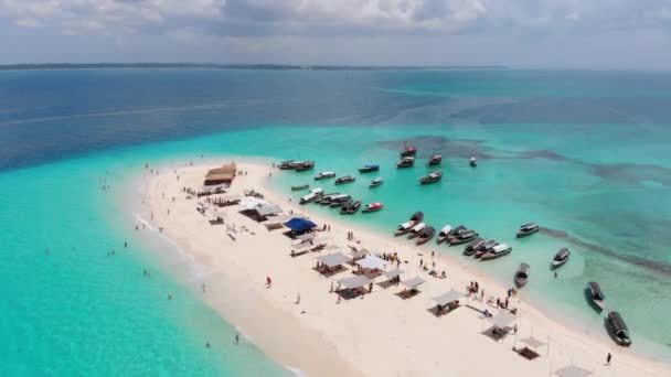 Zanzibar Nakupenda January 2021 Drone View Paradise Island Indian Ocean — Wideo stockowe