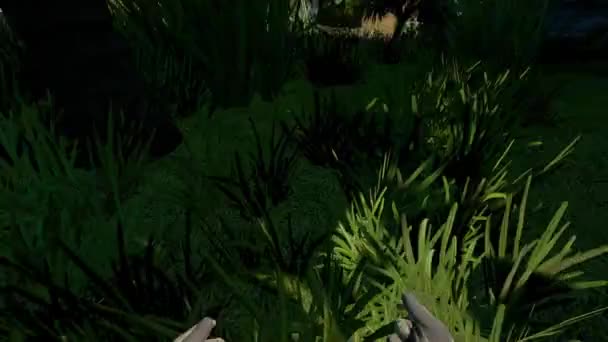 Відеогра Від Першої Особи Окулярах Віртуальної Реальності Повна Занурення Ігровий — стокове відео