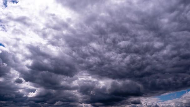 Timelapse Nuvens Tempestade Dramáticas Movendo Céu Fundo Atmosfera Dramática Lapso — Vídeo de Stock