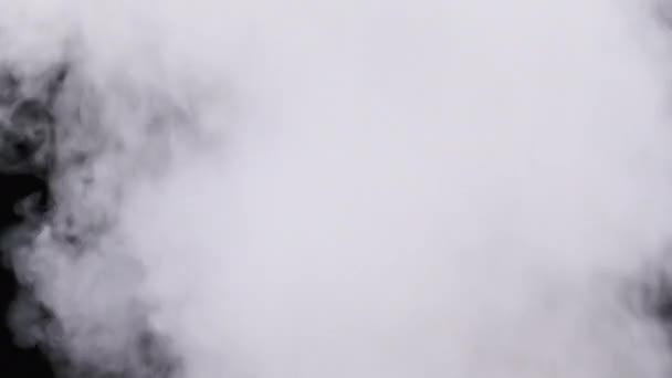 Realistische Rook Dampwolken Rijzen Gebruiken Composiet Videobewerking Speciaal Effect Textuur — Stockvideo