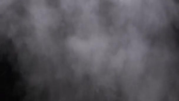Realisztikus Füst Vagy Gőz Felhők Emelkednek Fel Összetett Videó Szerkesztés — Stock videók