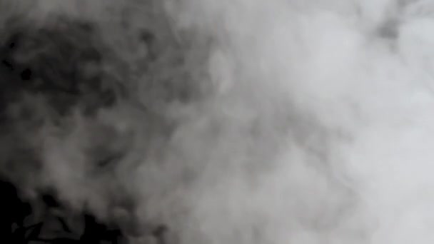 Explosión Humo Vapor Con Canal Alpha Nubes Realistas Levantan Sobre — Vídeo de stock