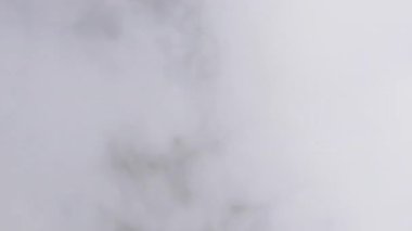 Alfa Kanalı 'yla duman veya buhar patlaması. Şeffaf arkaplanda gerçekçi bulutlar yükselir. Ağır çekim. Özel efekt, doku, kompozit ve video montajında kullanım. Duman atmosfer sisi örtüsü