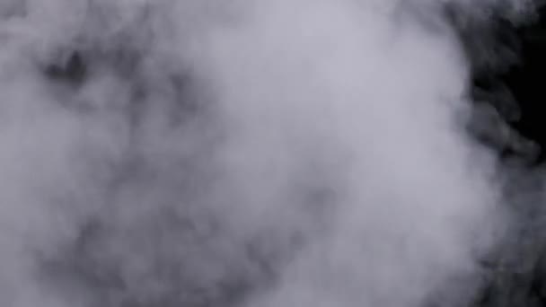 Realistický Kouř Nebo Páry Mraky Stoupají Zpomaleném Filmu Použití Kompozitní — Stock video