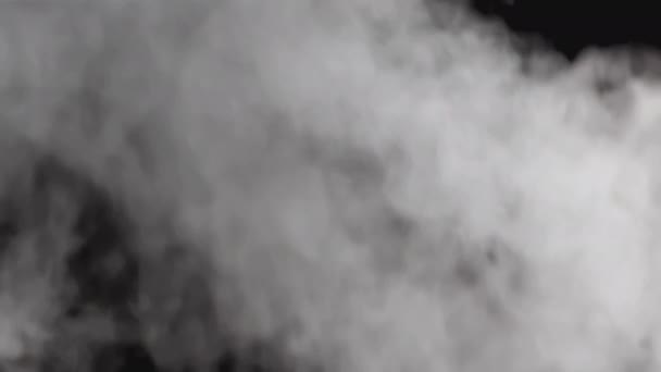 Kouř Alfa Kanálem Průhledném Pozadí Stoupá Realistický Kouř Nebo Oblaka — Stock video