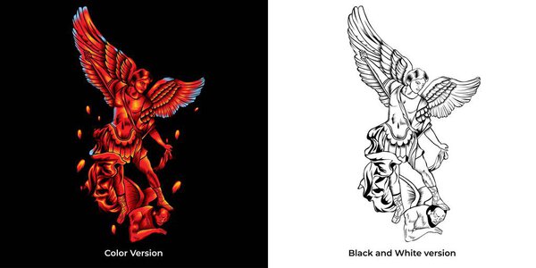 Архангел неба векторная иллюстрация