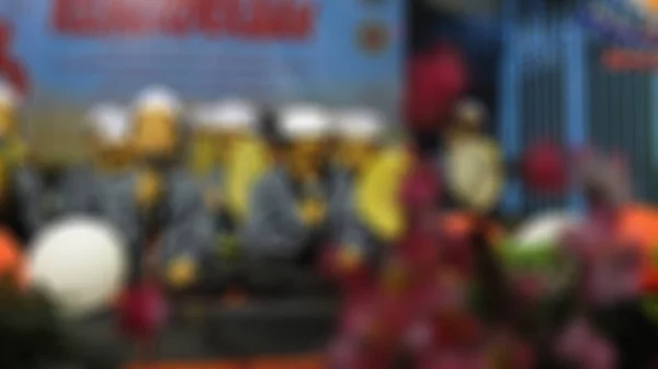 Jakarta Indonesien 2018 Abstrakte Defokussierte Hintergrundinformationen Des Hadroh Teams Das — Stockfoto