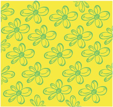 Abstract exotic plant seamless pattern background. Green leaf wallpaper. Tropical pattern, palm leaves floral background. Vector illustration