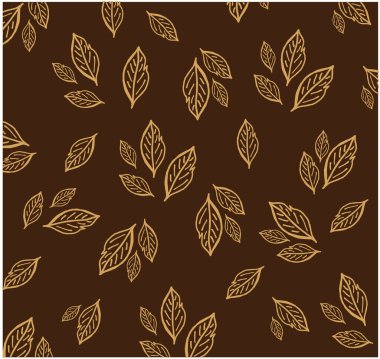 Abstract exotic plant seamless pattern background. Green leaf wallpaper. Tropical pattern, palm leaves floral background. Vector illustration