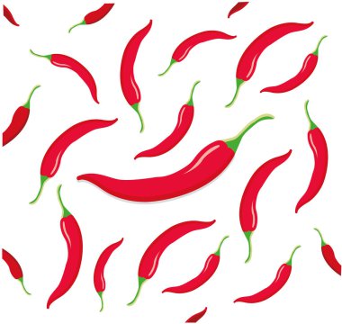 Fresh paprika vegetable isolated icon. Chili, vegetarian salad recipe design for farm market. vector illustration in flat style