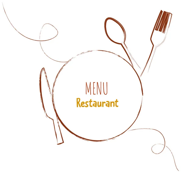 Bakkerij Menu Voedsel Sjabloon Voor Restaurant Met Doodle Hand Getekend — Stockvector