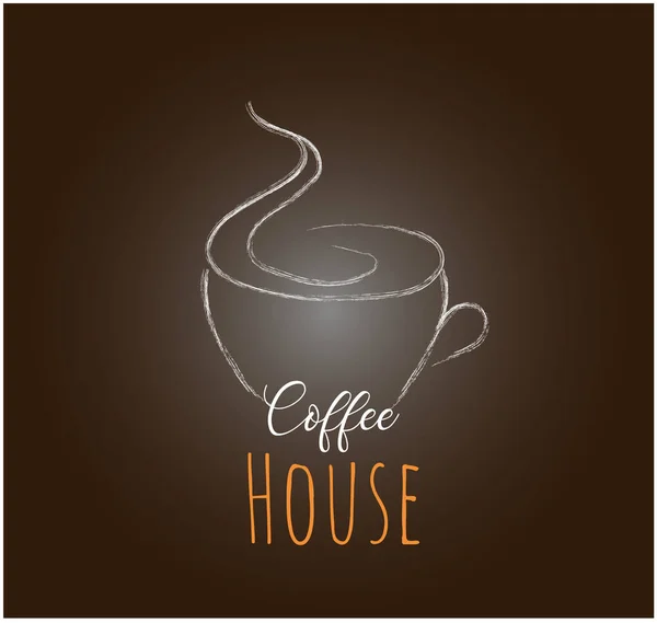 Motyw Menu Kawy Dla Restauracji Kawiarni — Wektor stockowy