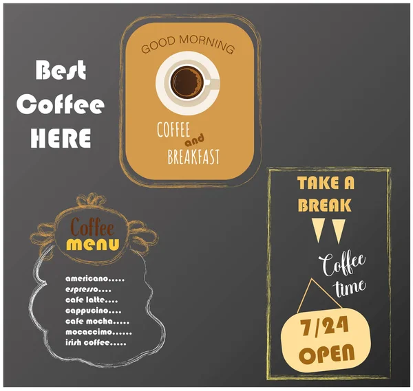 Σχεδιασμός Καφέ Πάνω Από Μοτίβο Φόντο Διάνυσμα Εικονογράφησηώρα Πρωινού — Διανυσματικό Αρχείο